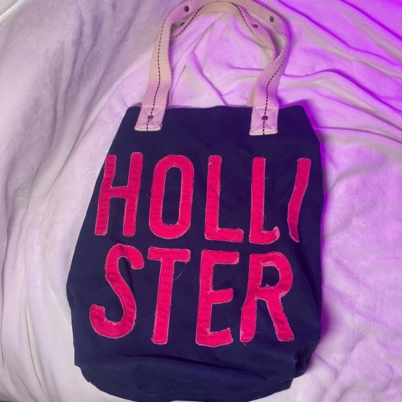Hollister Bags Vintage Hollister Distressed Canvas Embroidered Tote